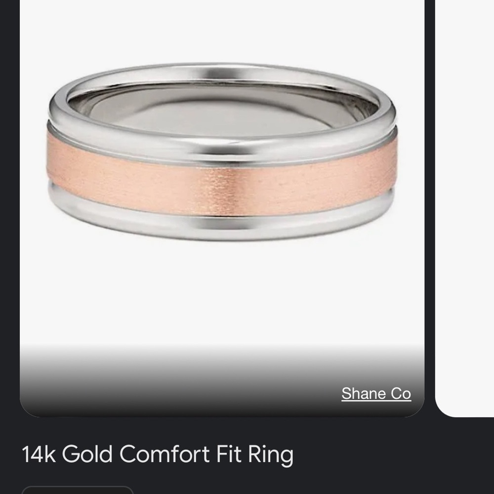 Shane Co 14k Gold Comfort Fit Ring